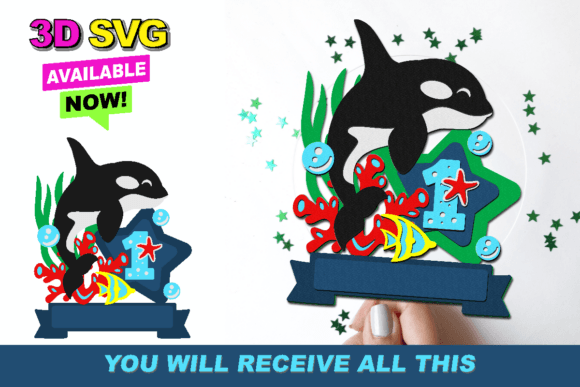 Killer Whale SVG: Laser Cutting & Cake Toppers