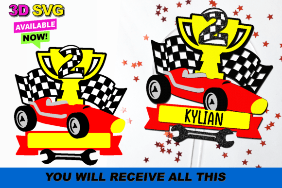 Laser Cutting Cake Toppers: Race Car 3D SVG Review