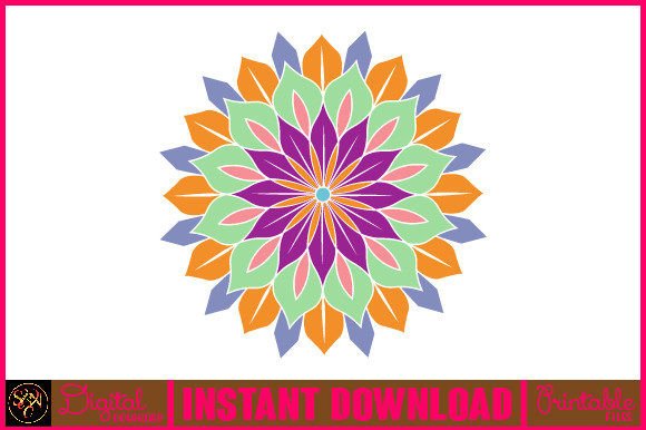 Mandala 3D Layered SVG: Graphics for Crafts