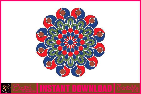 Mandala 3D Layered SVG: Graphics for Crafts