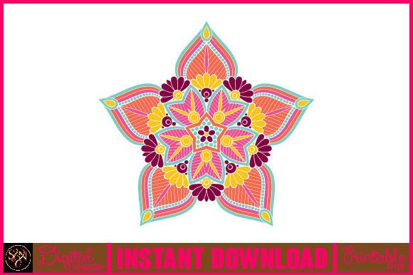 Mandala 3D Layered SVG: Graphics for Crafts