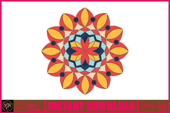 Mandala 3D Layered SVG: Graphics for Crafts