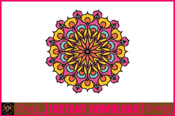 Mandala 3D Layered SVG: Graphics for Crafts