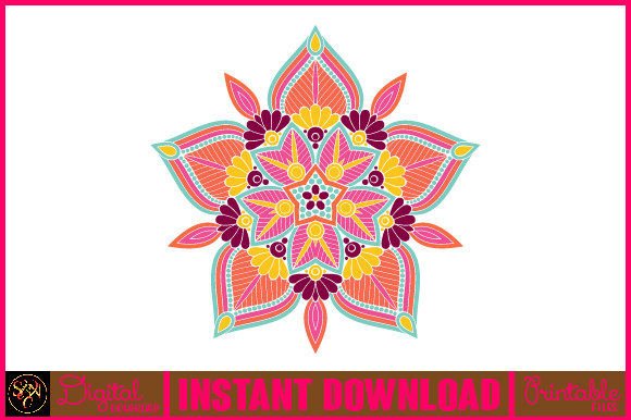 Mandala 3D Layered SVG: Graphics for Crafts