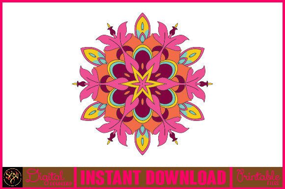 Mandala 3D Layered SVG: Graphics for Crafts