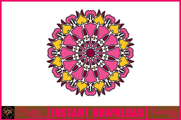 Mandala 3D Layered SVG: Top Graphics for Crafts