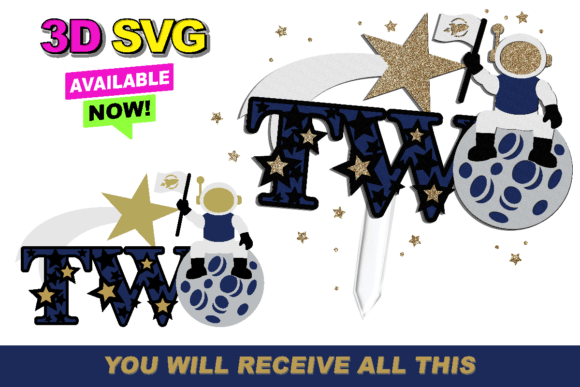 Two the Moom Cake Topper 3D SVG: A Shape Review